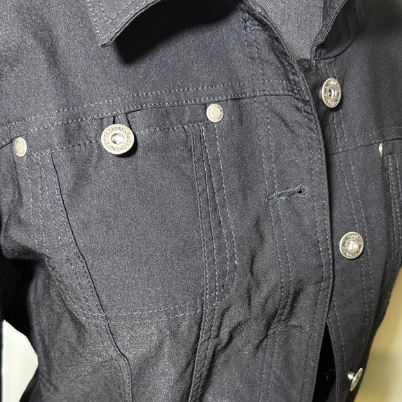 Simon Chang Charcoal Denim Jacket - Picture 6 of 8
